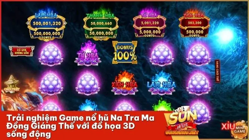 Trải nghiệm Game nổ hũ Na Tra Ma Đồng Giáng Thế với đồ họa 3D sống động